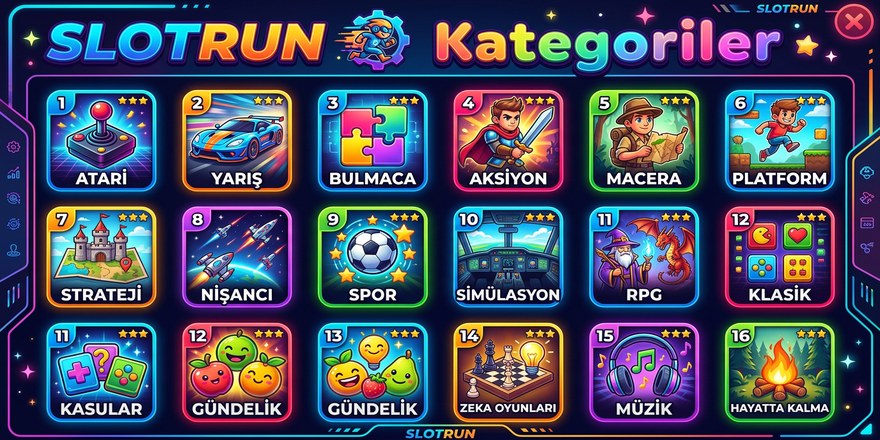 Slotrun Oyun Kategorileri İncelemesi